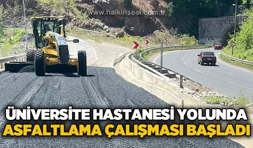 BEUN Hastanesi yolunda asfalt çalışması başladı
