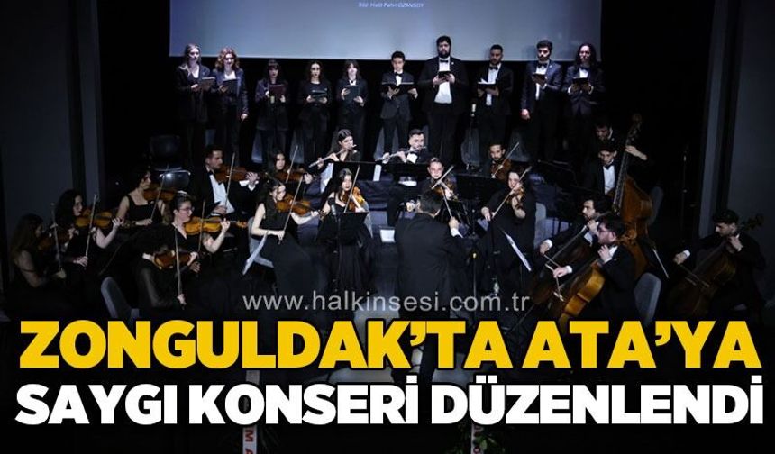 Zonguldak'ta Ata'ya saygı konseri düzenlendi