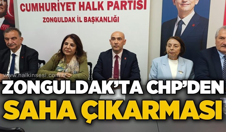 Zonguldak'ta CHP'den saha çıkarması