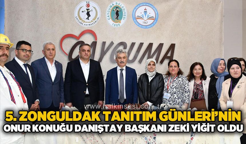 5. Zonguldak Tanıtım Günleri’nde gurur veren buluşma: Onur konuğu Danıştay Başkanı Zeki Yiğit oldu