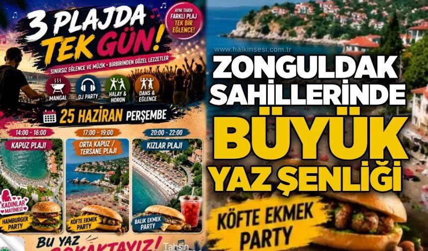 Zonguldak Sahillerinde büyük yaz şenliği