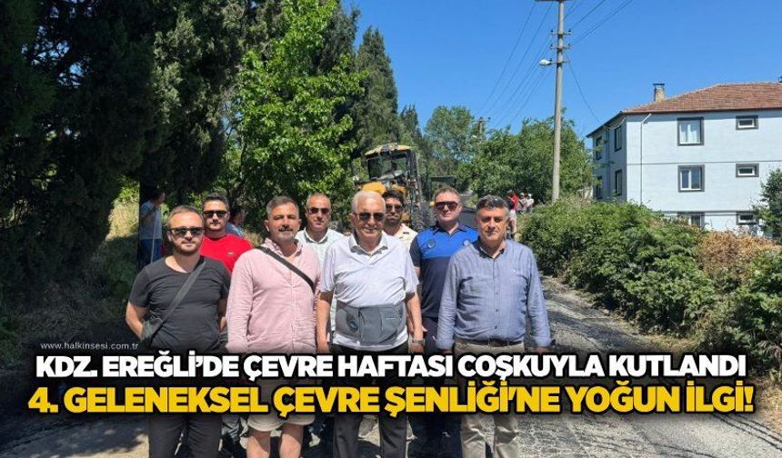 Kdz. Ereğli’de Çevre Haftası çoşkuyla kutlandı: 4. Geleneksel Çevre Şenliği'ne yoğun ilgi!