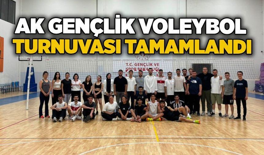 AK Gençlik Voleybol Turnuvası tamamlandı