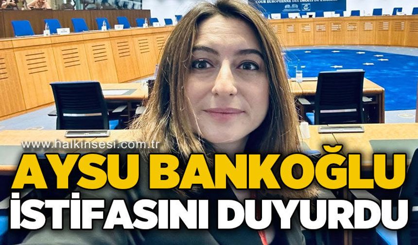 CHP Bartın Milletvekili Aysu Bankoğlu Parti Meclisi üyeliğinden istifa etti