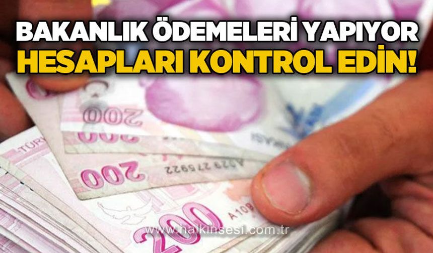Hesaplarınızı kontrol edin: Evde bakım destek ödemeleri hesaplara yatmaya başladı