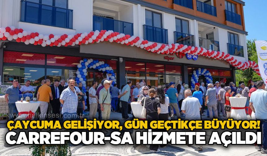 CarrefourSA Çaycuma Şubesi törenle hizmete açıldı