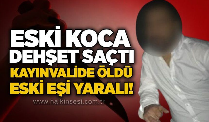 Eski koca dehşet saçtı: Kayınvalide ölü, eski eşi yaralı!
