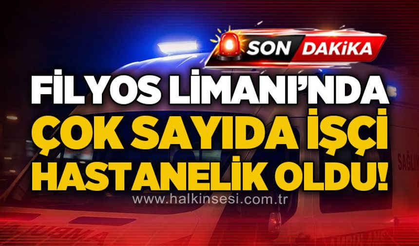 Filyos Limanı'nda gıda zehirlenmesi şüpheli: Çok sayıda işçi hastanelik oldu