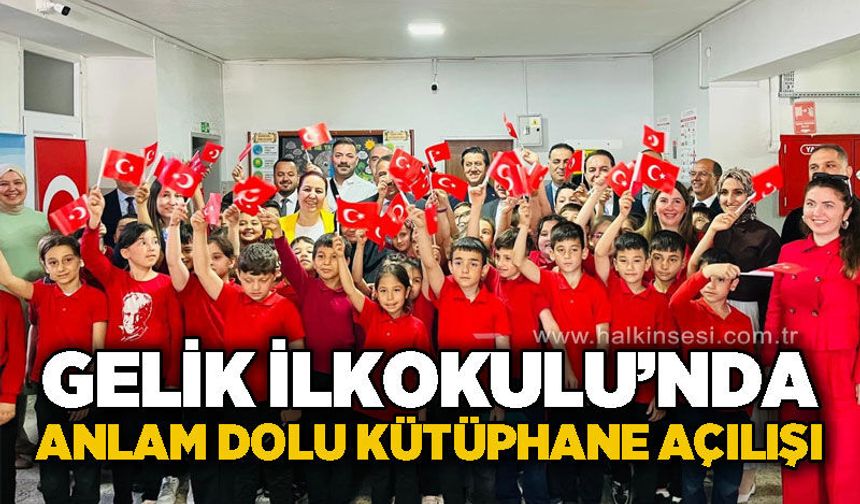 Gelik İlkokulu'nda anlamlı kütüphane açılışı: Şehit Arif Çakır'ın adı yaşatılacak