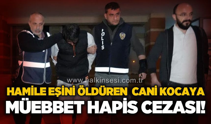 Hamile eşini öldüren sanığa ağırlaştırılmış müebbet hapis cezası!