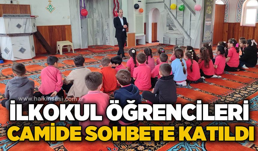 İlkokul öğrencileri camide sohbete katıldı