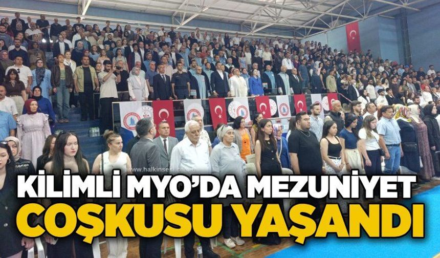 Kilimli MYO’da mezuniyet coşkusu yaşandı