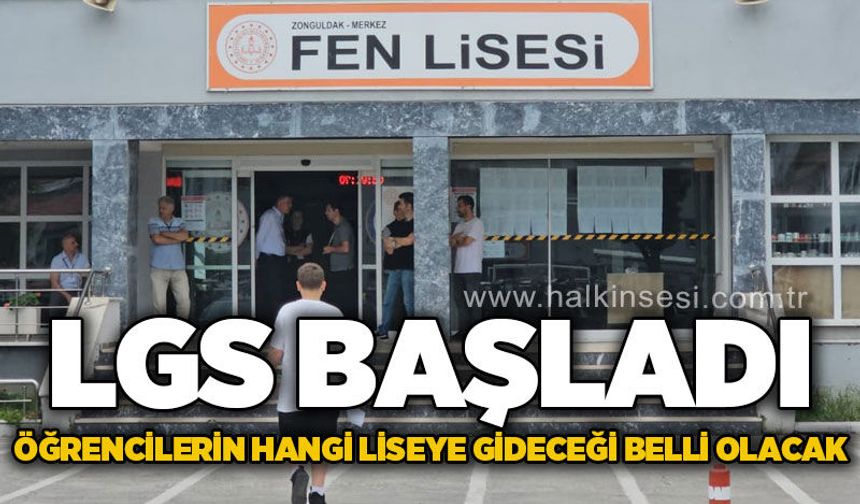 LGS başladı: Öğrencilerin hangi liseye gideceği belli olacak