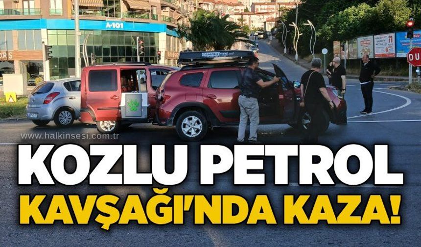 Kozlu Petrol Kavşağı'nda kaza!