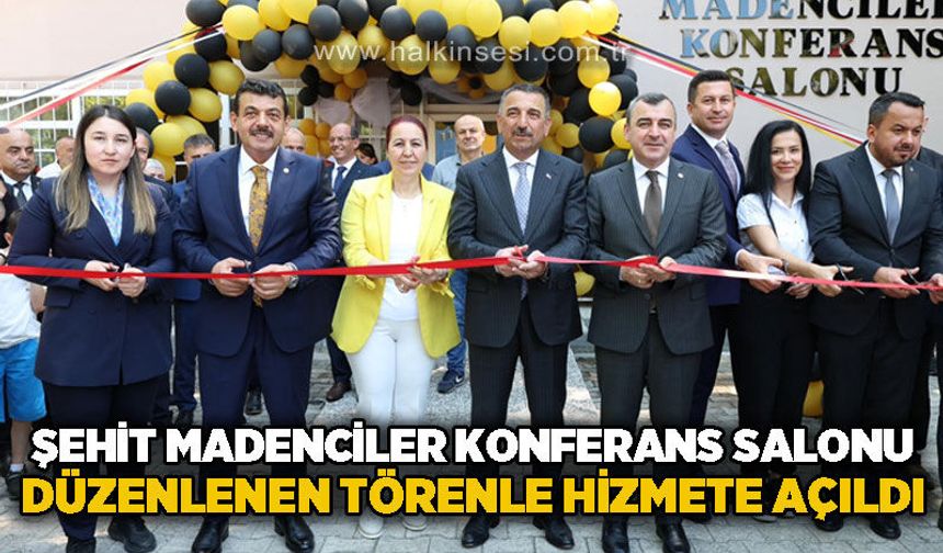 Kilimli Şehit Madenci Konferans Salonu hizmete açıldı