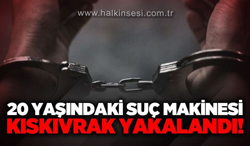 33 suç kaydı bulunan 20 yaşındaki hükümlü yakalandı!