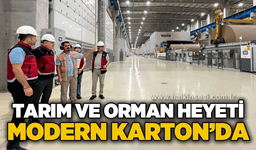 Tarım ve Orman Müdürlüğü'nden Modern Karton Sanayi'ne ziyaret