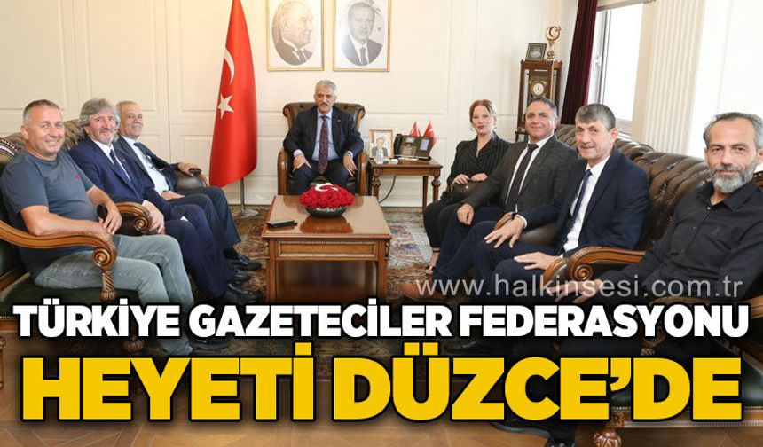 TGF heyeti Düzce'de önemli ziyaretlerde bulundu