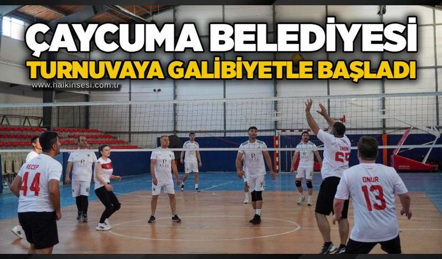 Çaycuma Belediyesi turnuvaya galibiyetle başladı