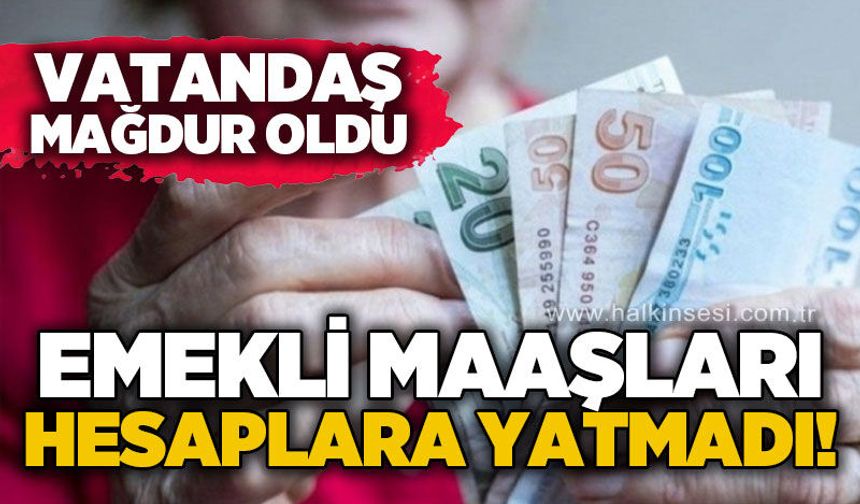Emeklilerin maaşları yatmadı: Vatandaş ne yapacağını şaşırdı!