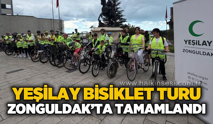 Yeşilay Bisiklet Turu Zonguldak'ta tamamlandı