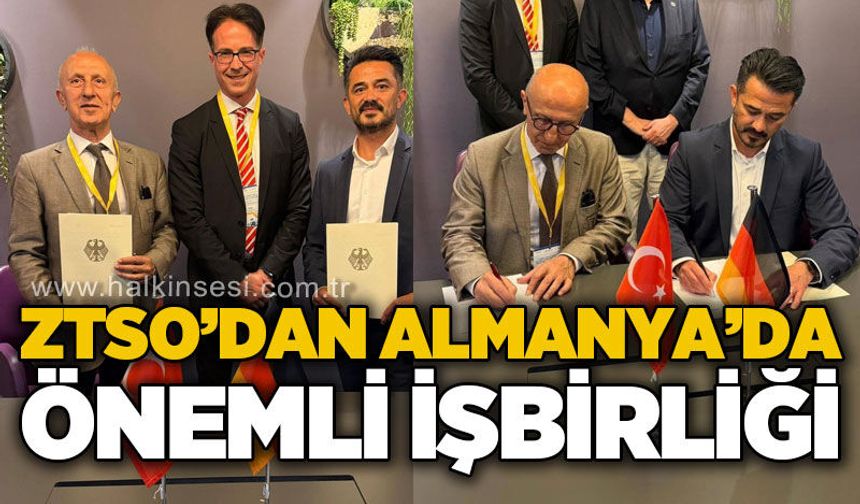 Zonguldak Ticaret ve Sanayi Odası Almanya'da önemli işbirliği protokolü imzaladı