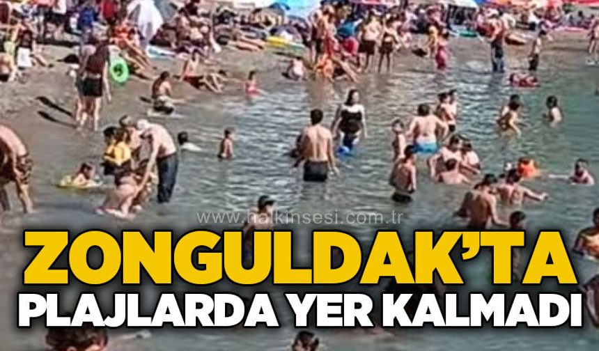 Zonguldak'ta plajlarda yer kalmadı