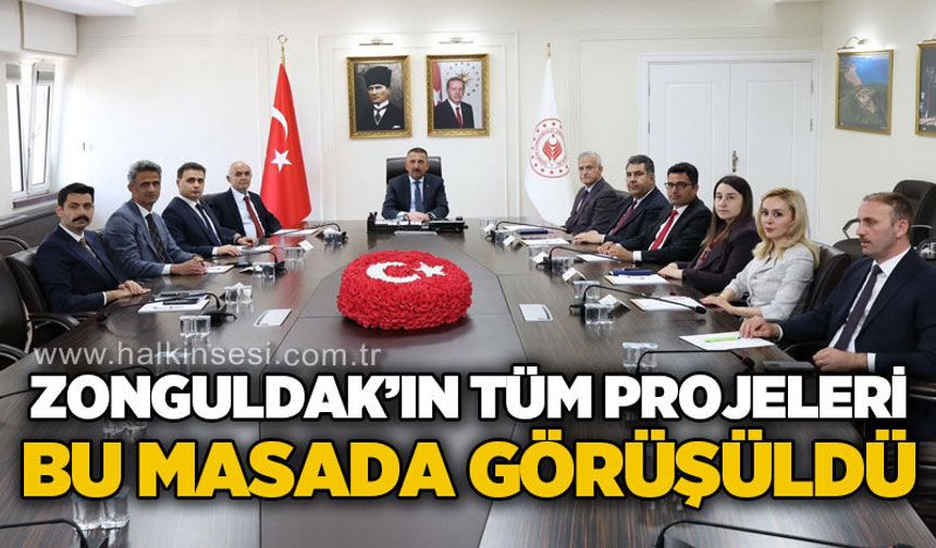 Zonguldak'ın tüm projeleri ve çalışmaları bu masada görüşüldü