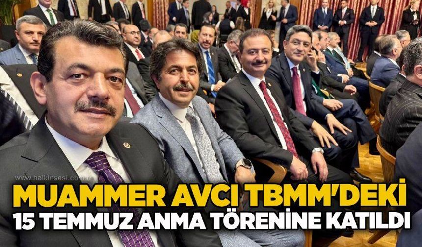 Muammer Avcı TBMM'deki 15 Temmuz anma törenine katıldı