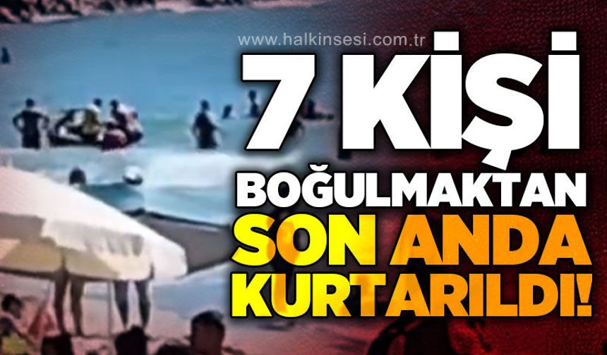 Güzelcehisar Sahili'nde facianın eşiğinden dönüldü: 7 kişi kurtarıldı