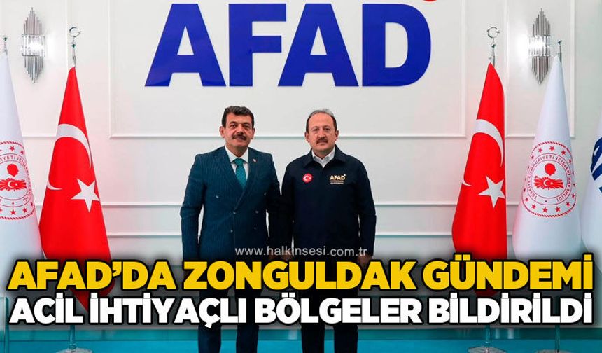 AFAD'da Zonguldak gündemi: Acil ihtiyaçlı bölgeler bildirildi