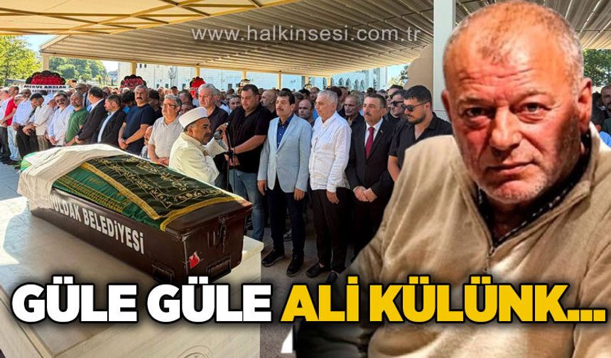 Zonguldak'ın sevilen ismi Ali Külünk toprağa verildi