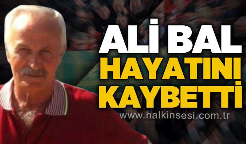 Ali Bal hayatını kaybetti