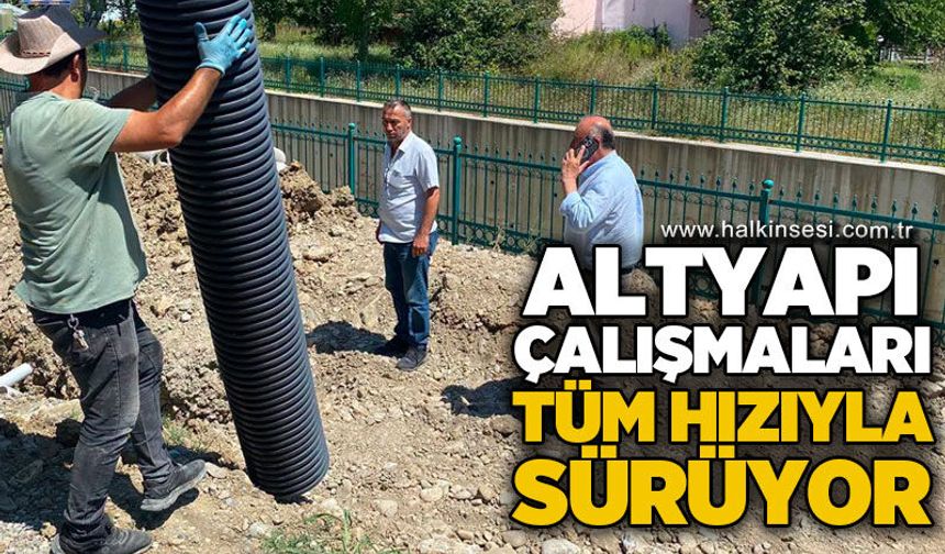 Altyapı çalışmaları devam ediyor: Başkan Vedat Öztürk son durum hakkında bilgi aldı