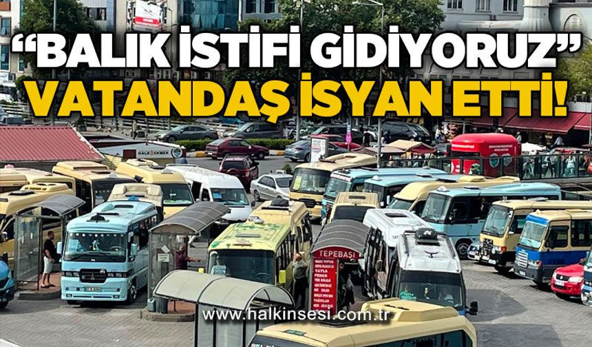 Vatandaşlar isyan etti: Balık istifi gidiyoruz!