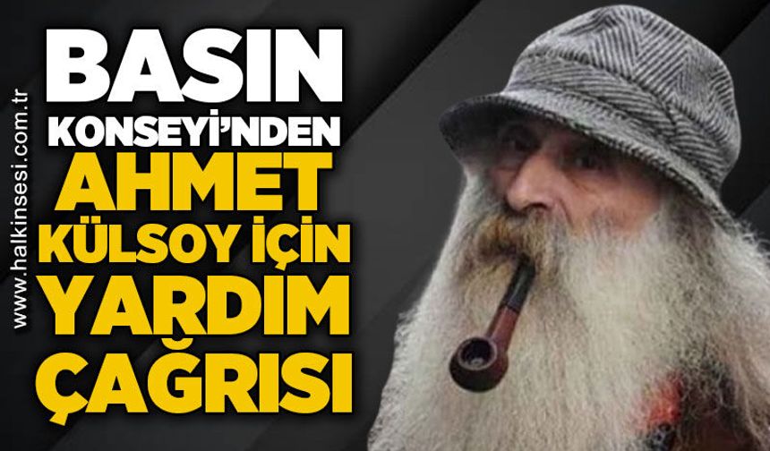 Basın Konseyi'nden Ahmet Külsoy için yardım çağrısı