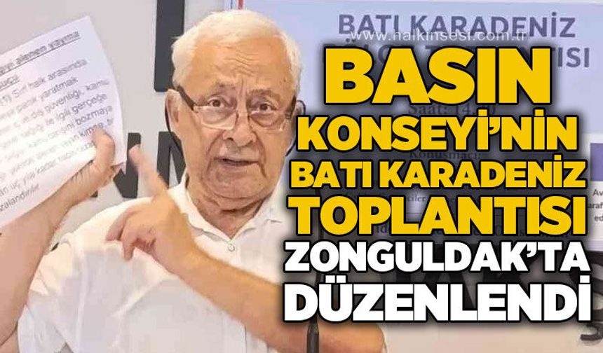 Basın Konseyi'nin medya güveni projesi Zonguldak'ta düzenlendi