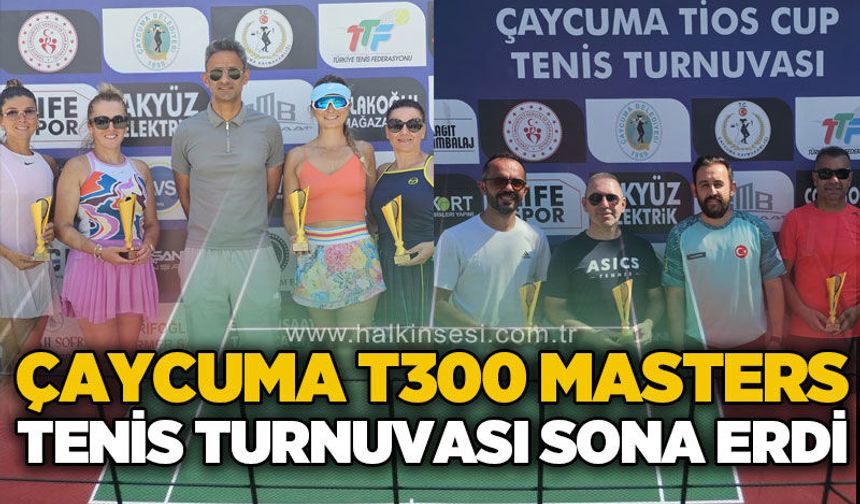 Çaycuma T300 Masters Tenis Turnuvası sona erdi