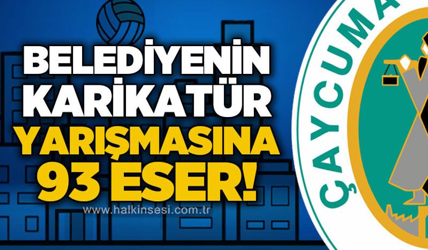 Çaycuma Belediyesi'nin karikatür yarışmasına 93 eser başvurusu