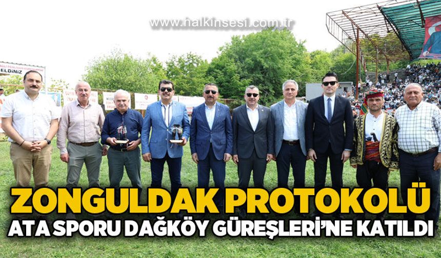 Zonguldak protokolü Kozlu Dağköy Yağlı Güreşleri'ne katıldı