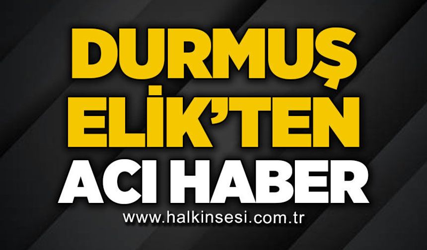 Durmuş Elik hayatını kaybetti