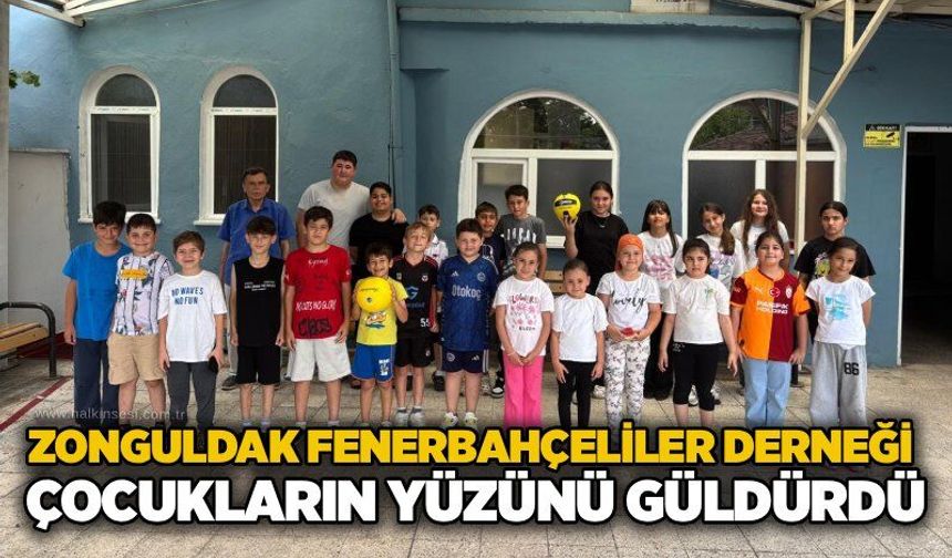 Zonguldak Fenerbahçeliler Derneği çocukların yüzünü güldürdü...
