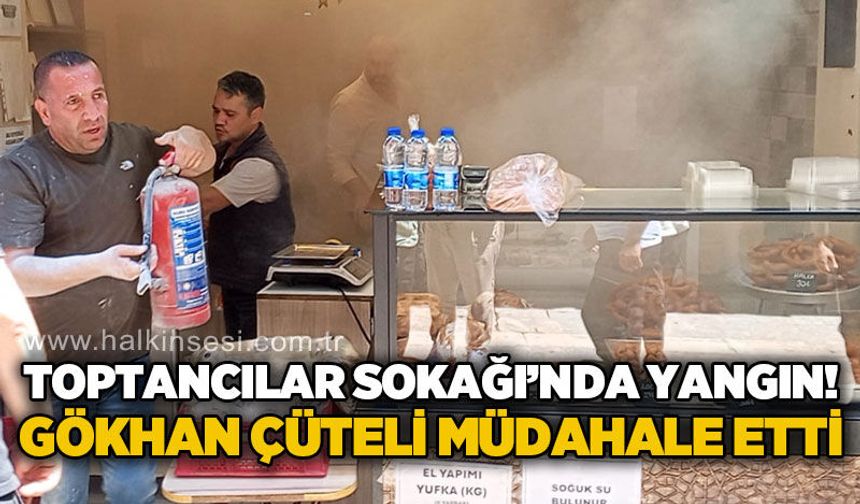Zonguldak'ta tatlıcıda yangın çıktı!