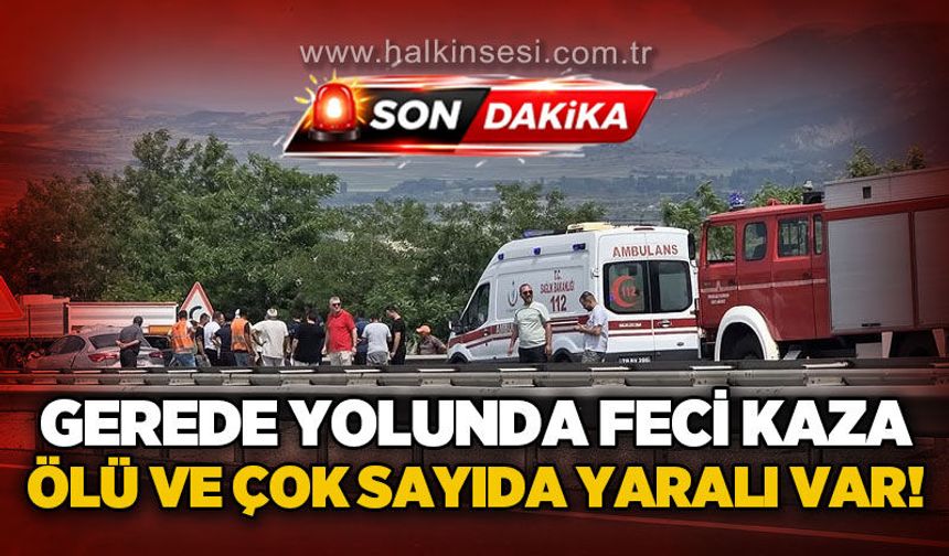 Karabük-Gerede yolunda feci kaza: 1 ölü, 7 yaralı