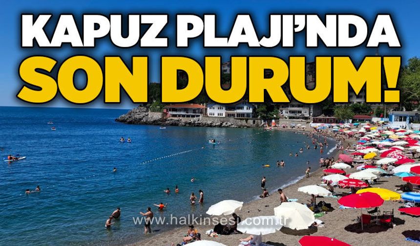 Kapuz Plajı'nda son durum