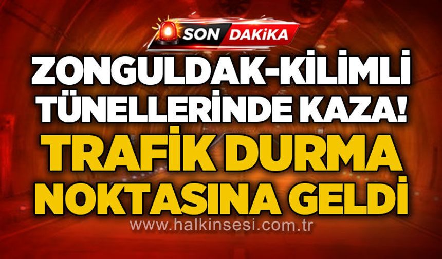 Zonguldak - Kilimli Tünelleri'nde trafik kazası: Sürücü yaralı