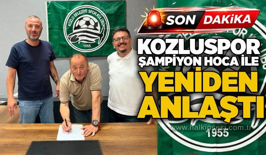 Kozluspor şampiyon hoca ile yeniden anlaştı..