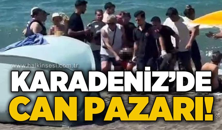 Karadeniz'de can pazarı: Boğulmaktan son anda kurtarıldı