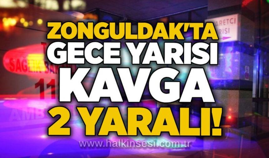 Zonguldak'ta gece yarısı kavga: 2 yaralı!