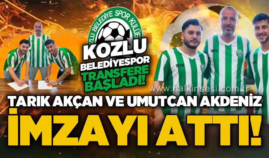 Kozlu Belediyespor transfere başladı: Tarık Akcan ve Umutcan Akdeniz imzayı attı